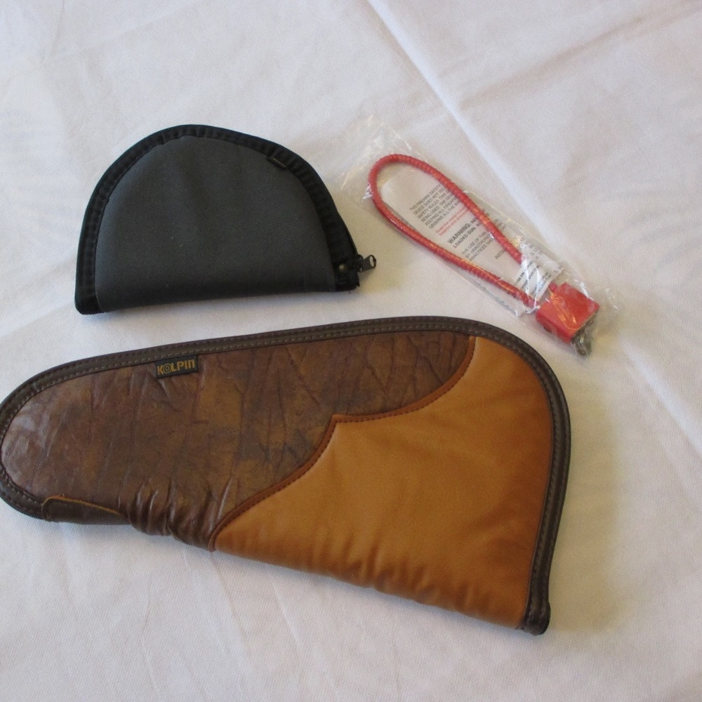 Two Handgun cases & trigger lock